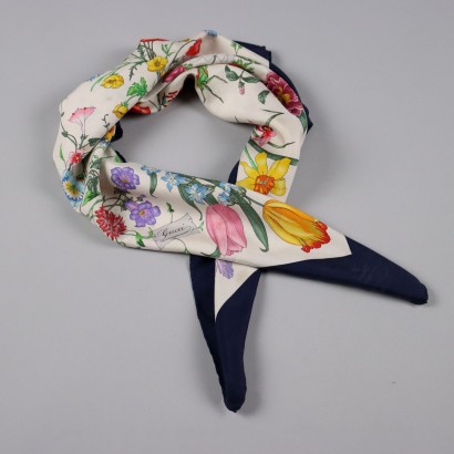 Vintage Gucci Scarf Silk Italy 1960s-1970s