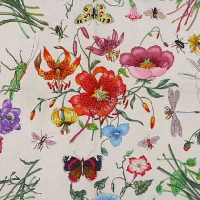 Foulard Gucci Vintage Soie Italie Années 1960-1970