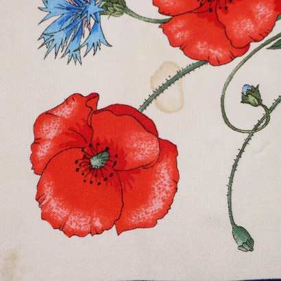 Foulard Gucci Vintage Soie Italie Années 1960-1970