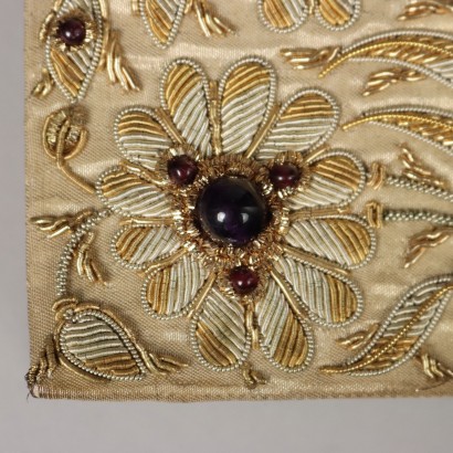 Vintage Abendtasche Satin Indien 1970er-1980er