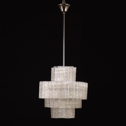 Ceiling Lamp Glass Italy 1960s