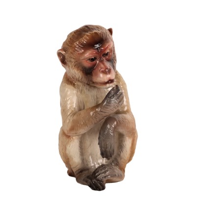 Monkey Ronzan Man. Ceramic Italy 1960s