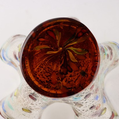 modernariato, modernariato di design, vaso, vaso modernariato, vaso di modernariato, vaso italiano, vaso vintage, vaso anni '60, vaso design anni 60,Vaso Fazzoletto in Vetro di Murano
