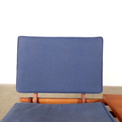 Armchair with Coffee Table Teak Veneer Italy 1960s