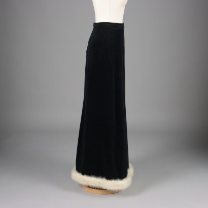 Jupe Velours Taille S Italie Années 1970-1980