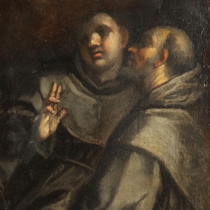 Dipinto con sant'Antonio che Pr,Sant'Antonio che predica ai con