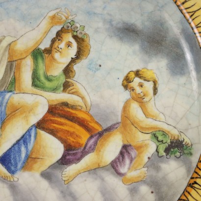 antiquariato, piatto, antiquariato piatti, piatto antico, piatto antico italiano, piatto di antiquariato, piatto neoclassico, piatto del 800,Coppia di Piatti da Parata in Stile