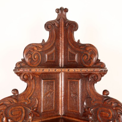 Corner Cupboard Neo-Renaissance Wood France XIX Century