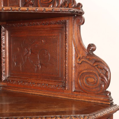 Corner Cupboard Neo-Renaissance Wood France XIX Century