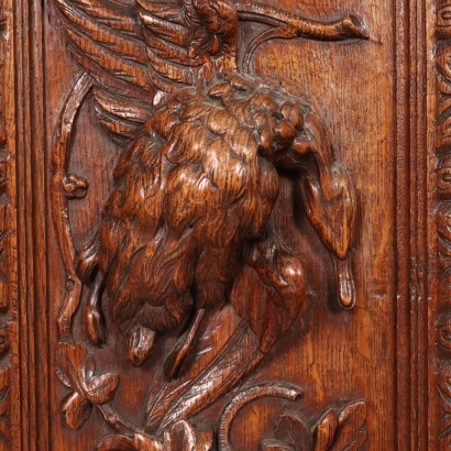 Corner Cupboard Neo-Renaissance Wood France XIX Century