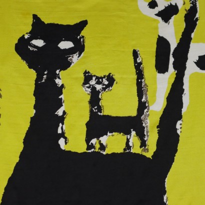 Vintage Scarf Maggie Rouff Silk France 1940s-1950s