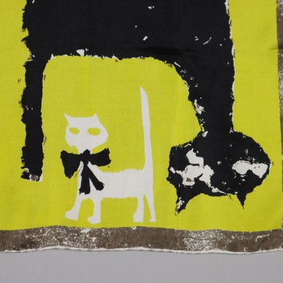 Vintage Scarf Maggie Rouff Silk France 1940s-1950s