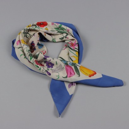 Vintage Gucci Scarf Silk Italy 1970s