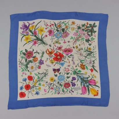 Vintage Gucci Scarf Silk Italy 1970s
