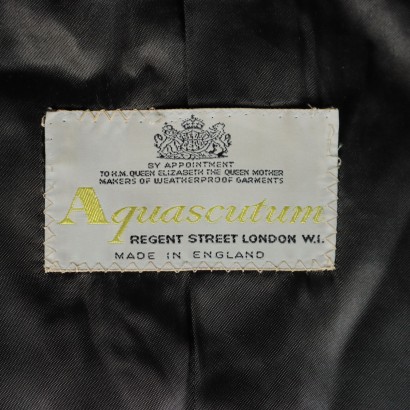 Vintage Coat Aquascutum Wool United Kingdom 1970s-1980s
