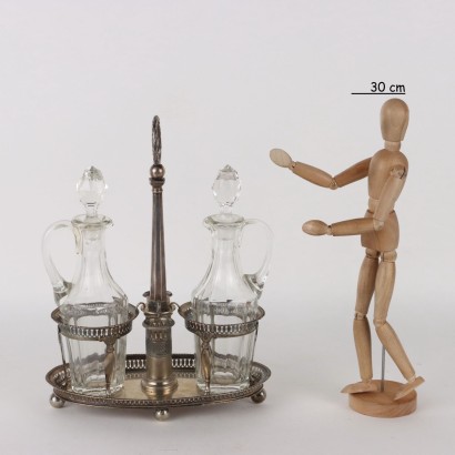 antigüedades, servicio de mesa, servicio de mesa antigüedades, servicio de mesa antiguo, servicio de mesa italiano antiguo, servicio de mesa antiguo, servicio de mesa neoclásico, servicio de mesa del siglo XIX, aceitera de plata, fabricación de Milán