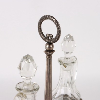 antigüedades, servicio de mesa, servicio de mesa antigüedades, servicio de mesa antiguo, servicio de mesa italiano antiguo, servicio de mesa antiguo, servicio de mesa neoclásico, servicio de mesa del siglo XIX, aceitera de plata, fabricación de Milán