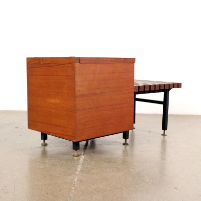 modernariato, modernariato di design, sedia, sedia modernariato, sedia di modernariato, sedia italiana, sedia vintage, sedia anni '60, sedia design anni 60,Panca con Contenitore Anni 60