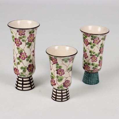antiquariato, vaso, antiquariato vaso, vaso antico, vaso antico italiano, vaso di antiquariato, vaso neoclassico, vaso del 800,Gruppo di Vasi in Terraglia