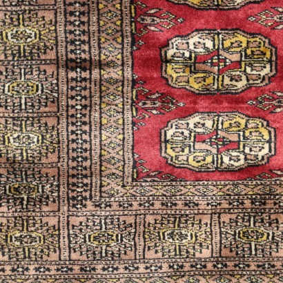 Bukhara Carpet Cotton Fine Knot Pakistan 1990s