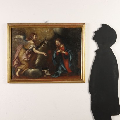 Pintura del siglo XVII con Anunciación,Anunciación