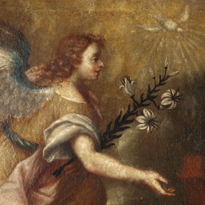 Pintura del siglo XVII con Anunciación,Anunciación