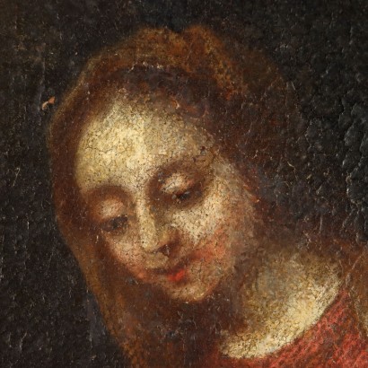 Pintura del siglo XVII con Anunciación,Anunciación