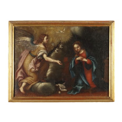 Pintura del siglo XVII con Anunciación,Anunciación
