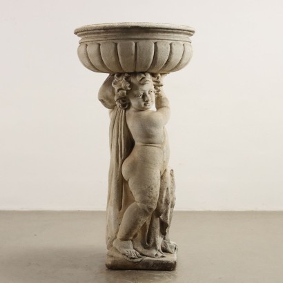 antiquariato, arredo giardino, antiquariato arredi giardino, arredo giardino antico, arredo giardino antico italiano, arredo giardino di antiquariato, arredo giardino neoclassico, arredo giardino del 800,Fioriera con Putto a Tuttotondo