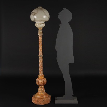 Stehlampe Marmor Italien XX Jhd