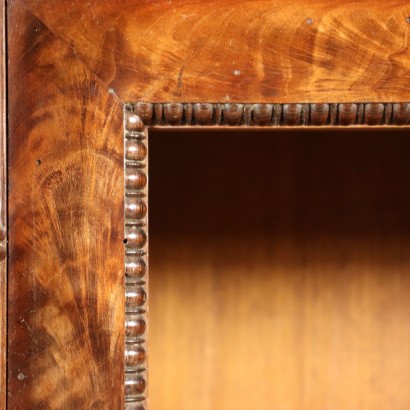 antigüedades, librería, librerías antiguas, librería antigua, librería italiana antigua, librería antigua, librería neoclásica, librería del siglo XIX,Par de librerías de caoba
