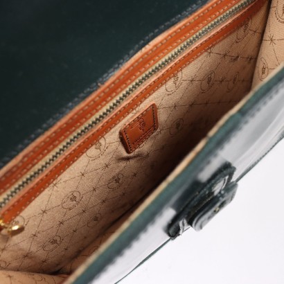 Sac Vintage Trussardi Cuir Italie Années 1990