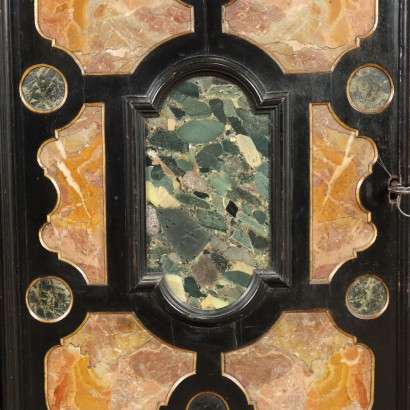 Cupboard Ebonized Wood Italy XIX Century