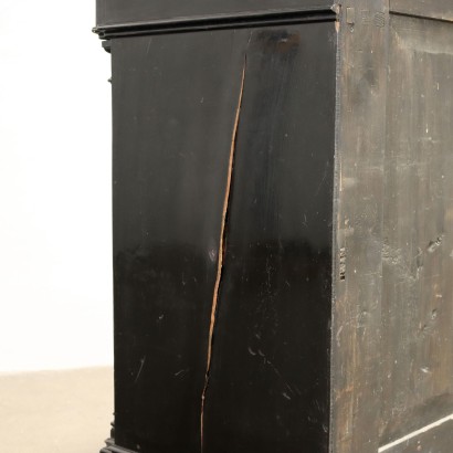 Cupboard Ebonized Wood Italy XIX Century
