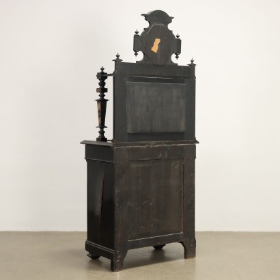 Cupboard Ebonized Wood Italy XIX Century