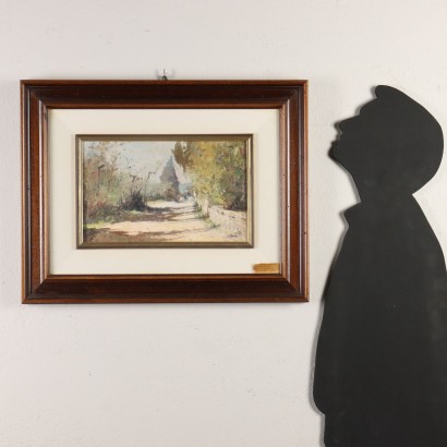O. Curandai Öl auf Leinwand Italien XX Jhd