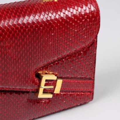 Sac Vintage Cuir de Reptile Italie Années 1950