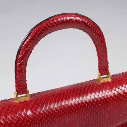 Sac Vintage Cuir de Reptile Italie Années 1950