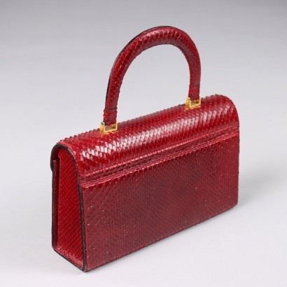 Sac Vintage Cuir de Reptile Italie Années 1950