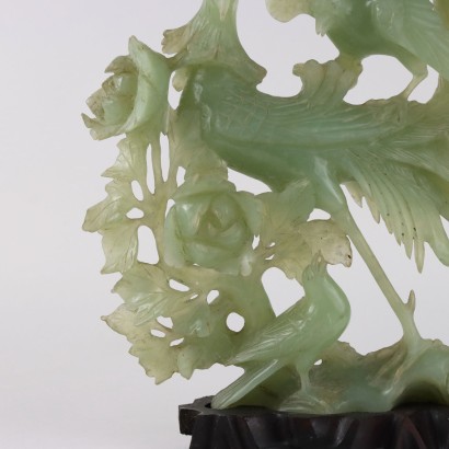 Sculptural Group Serpentine Stone China XX Century