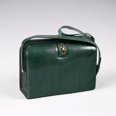 Borsa Vintage in Rettile Verde