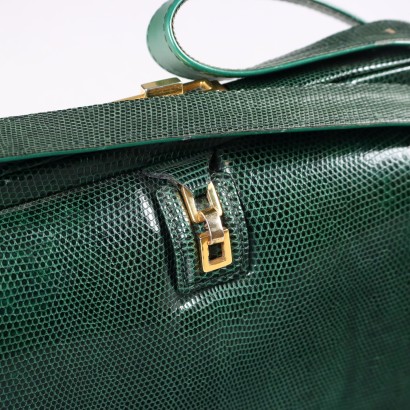 Borsa Vintage in Rettile Verde