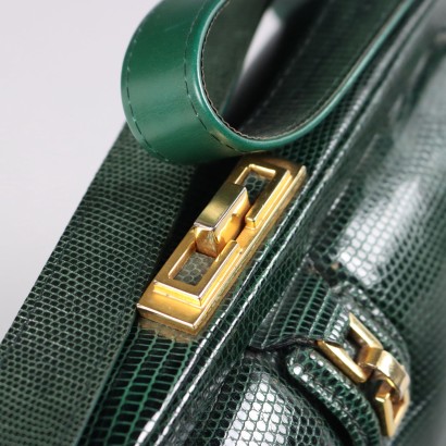Borsa Vintage in Rettile Verde