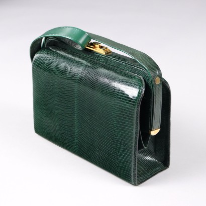 Borsa Vintage in Rettile Verde