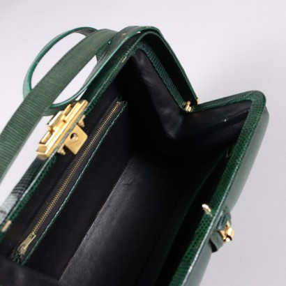 Borsa Vintage in Rettile Verde