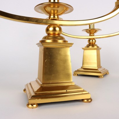 antiquariato, candelabro, antiquariato candelabro, candelabro antico, candelabro antico italiano, candelabro di antiquariato, candelabro neoclassico, candelabro del 800,Coppia di Candelabri in Bronzo Dorato