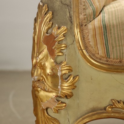 antiquariato, divani, antiquariato divani, divani antichi, divani antichi italiani, divano di antiquariato, divano neoclassico, divano del 800,Coppia di Divanetti Eclettici