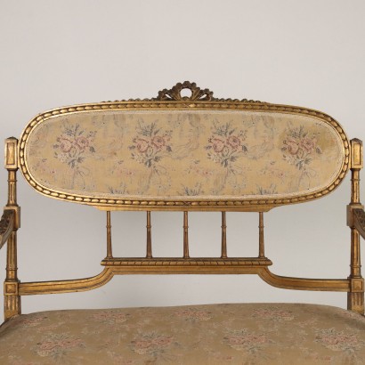 antiquariato, divani, antiquariato divani, divani antichi, divani antichi italiani, divano di antiquariato, divano neoclassico, divano del 800,Divanetto in Stile Neoclassico