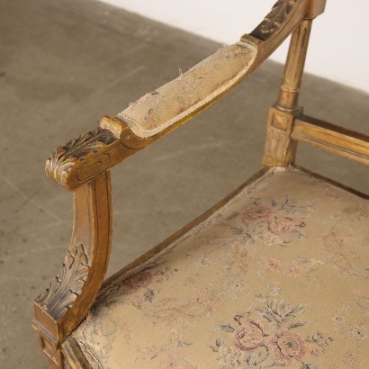antiquariato, divani, antiquariato divani, divani antichi, divani antichi italiani, divano di antiquariato, divano neoclassico, divano del 800,Divanetto in Stile Neoclassico