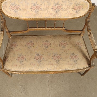 antiquariato, divani, antiquariato divani, divani antichi, divani antichi italiani, divano di antiquariato, divano neoclassico, divano del 800,Divanetto in Stile Neoclassico
